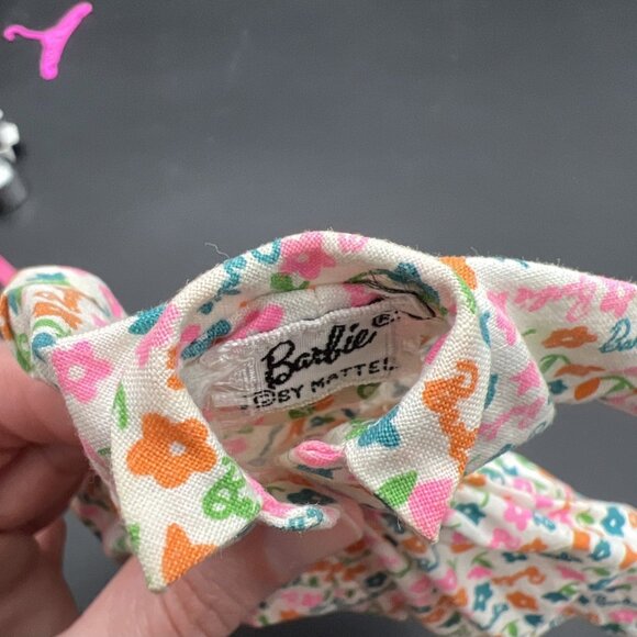 VTG 1965 Barbie Learns to Cook #1634 Dress Belt Shoe Hanger Toaster Kettle Pot - Picture 3 of 16